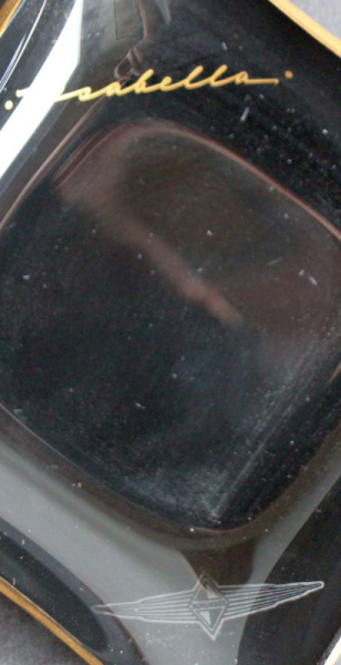 Borgward Isabella Ashtray 1958 glas with Logo (8897)